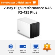 TERRAMASTER F2-425 Plus NAS Storage - 2Bay CPU Intel N150 Quad-CoreDDR5แรม8GB5GbE LAN X 2ช่องเสียบ M