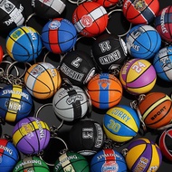 NBA basketball star leather keychain