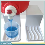  Laundry Detergent Dispenser Stand Sturdy Laundry Detergent Cup Holder Organizer Tray Stand Home Supply for Fabric Softener Dispenser with Drip Catcher Top Seller