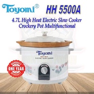 TOYOMI 4.7L HIGH HEAT ELECTRIC SLOW COOKER HH 5500/ HH5500