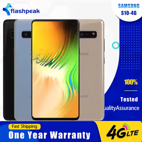 Original Samsung Galaxy S10 G973U1 G973F 4G Mobile Phone 6.1" 8GB RAM 128GB ROM Fingerprint NFC Snap