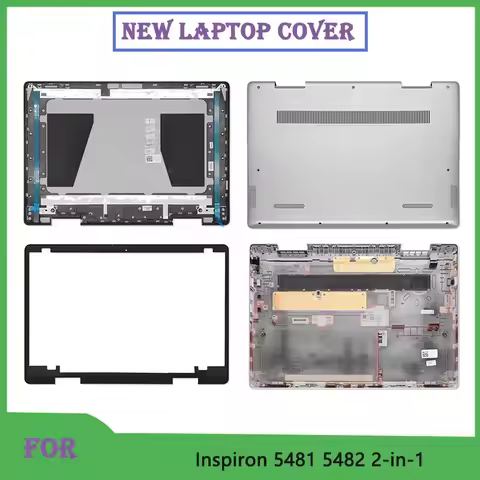 New For Dell Inspiron 14 MF 5481 5482 2-in-1 LCD Back Cover Bezel Palmrest Bottom Case Laptop Housin