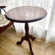 Retro Balcony Negotiation Table Round Table Hotel Cafe Small Round Solid Wood American Table Europea