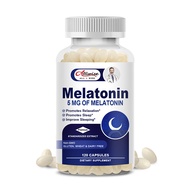 Alliwise Melatonin 5mg Vitamin B6 chiết xuất cho giấc ngủ Vitamin Sleep Capsule