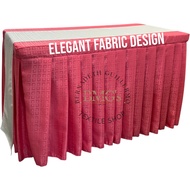 Table Skirting Long Table Cover with Pleats Buffet Table Cover Catering Table Cloth for All Events