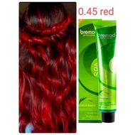 ♞,♘Bremod hair color (8.45 burgundy red with oxidizing).