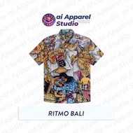 KEMEJA Premium Short Sleeve Adult Shirt - Ai Apparel Studio x HMSTR - Ritmo Bali