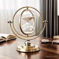 1pc Hourglass 30 Minute Sand Timer, 720° Rotating Antique White Sand Clock, Vintage Sand Watch 30 Mi