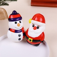 Christmas Squeeze Stress Ball Relief Toys For Kids Santa Claus Snowman Squishy Sensory Toy Party Favors Stocking Stuffers Gifts