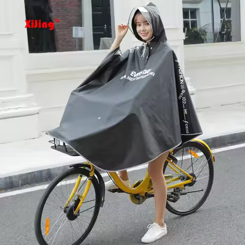 High quality Mens Womens Cycling Bicycle Bike Raincoat Rain Cape Poncho Hooded Windproof Rain Coat M