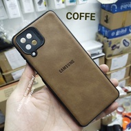 Samsung A12 soft case leather kulit cover slim