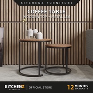 KitchenZ Sabah 1.5FT Noble Series Round Coffee Table / Meja Kopi / Meja Ruang Tamu / Living Room Met