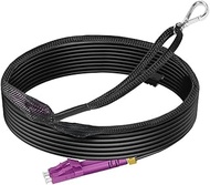 98ft/30m OM4 Industrial TPU Fiber Optic Patch Cable Outdoor Armored, LC to LC MM Multimode, 40GB/100