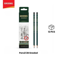 GREEBEL BLACK PENCIL 2B SINGLE | MONTANA 2B Pencil | JOYKO 2B Pencil | COMPUTER PENCIL