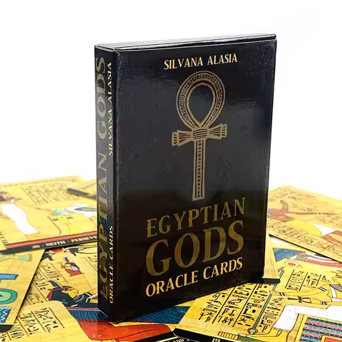 10.3*7.4cm Egyptian Gods Oracle Cards 36pcs Oracle Cards English Wisdom Divination Board Deck Editio