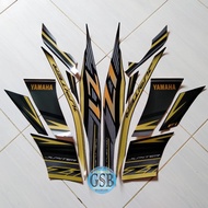 Yamaha Jupiter z1 2016 Black-gold Motorcycle Striping Sticker