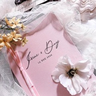 客製絲絨結婚證書套 | 客製名字及日期