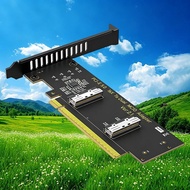 PCI-E 5.0 X16 to Dual MCIO 8i Adapter Card PCIe Gen5 16X to 2-Port MCIO SFF-1016 Converter Supports 