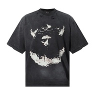 Old Gray Style Weld Rebellion Shirt With Amused Face Print.Comment On All Sides.