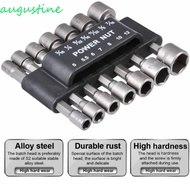 AUGUSTINE Nut Driver Drill Bit Screwdriver Set Metric Wrench Screw Tool Socket Set Driver Tool 5-12m