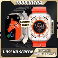 [LOCAL SHIP] T800 Ultra Watch 8 Smartwatch Ultra W26+PRO Smart Watch Series 8 TRUE FULL Screen Heart Rate ECG Waterproof