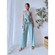 LINDRAS - Disney Coords for Kids 7-12 years old, Backless Halter Vneck Ballon top, wide-leg pants