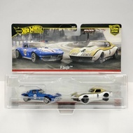 2024 Hot Wheels Corvette Car Culture 2-Pack Custom Corvette Stingray Coupe & '69 COPO Corvette