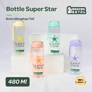 480ml drinking water bottle / Children's drinking water bottle with straw and rope 480ml BPA FREE B-