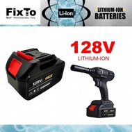 BATTERY ONLY-FixTo 12V/ 18V/ 68V/ 128V/ 288V Cordless Drill Wrench Li-On Rechargeable Battery