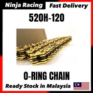 520 525 530 120 ORing GOLD Chain 520H 520H-120 520H O RING Rantai Emas  525-120 530-120 120L SAMA gr