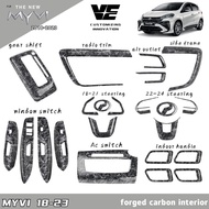 Vemart perodua myvi gen3 Fl 2018-2023 forged Carbon fiber interior accessories myvi baru