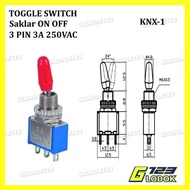 TOMBOL Toggle Switch Toggle Button ON ON ON 3P Pin 3A 250VAC KNX-1