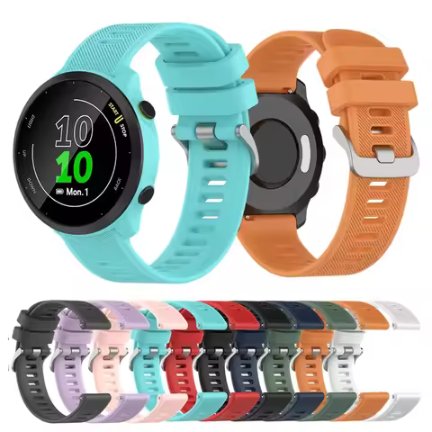 Silicone Strap For Garmin Forerunner 158 55 245 245M 645 Vivoactive 3 Watch 20mm Band Sport Bracelet