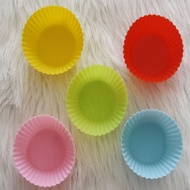 Silicone round cups set of 5
