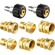 Twinkle Star Pressure Washer Adapter Set, Quick Disconnect Kit, M22 14 mm Quick Connect Swivel to 3/