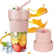 Mini Portable Blender Cup and Travel Lid,11.83 OZ BPA-Free Personal Blender,With USB Charging, Makes Smoothies and Shakes Creamy, Fruit Juicer for Kitchen Travel