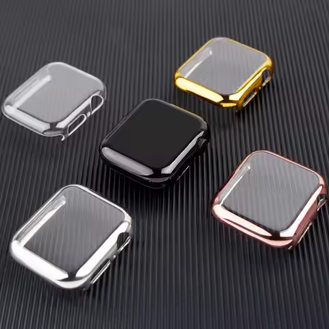Cover Case For Apple Watch band 45mm 41mm 44mm 40mm 42mm 38mm iwatch 6 se 5 4 3 silicone screen prot