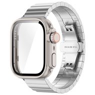 แถบโลหะ + เคสกระจก สําหรับ Huawei Watch Fit4 Pro สายคล้องสร้อยข้อมือพร้อมฝาครอบป้องกันหน้าจอ สําหรับ