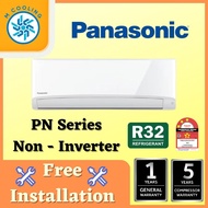 [FREE INSTALLATION] Panasonic Aircond R32 1.0HP - 3.0HP (PN-WKH series) Non-inverter / 1.0 - 3.0HP (YU-AKH series) ECO Inverter