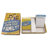 Do You Really Know Your Family Fun Trivia Game Family Card Board Games A Fun Family Game Night