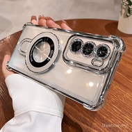 Casing OPPO Reno 12F 11F 5G Reno 12 11 10 8 7 5 Pro 7Z 8Z 8T Ring Bracket Plating Magnetic Phone Cas