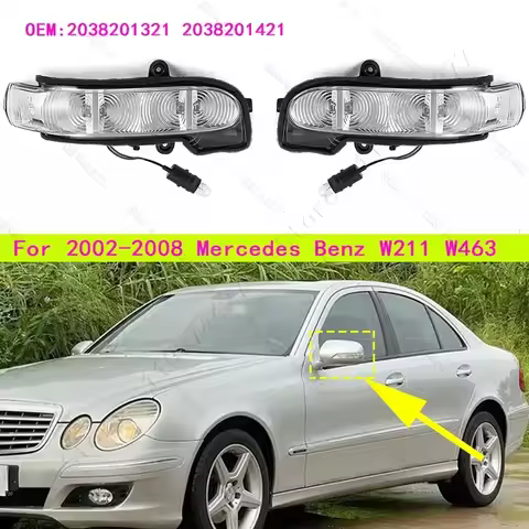 For 2002-2008 W211 W463 Mercedes Benz E G Class Turn Signal Light Rearview Mirror Indicator Lamp 203