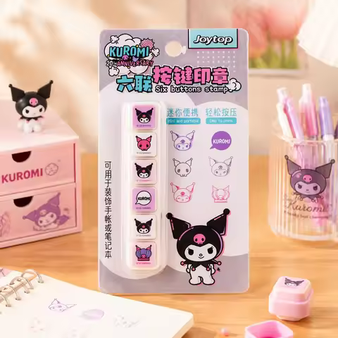 Kuromi stamps, push-type, suitable for bullet journals, notebooks, homework, highlighting, and bulle