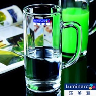 New Bow and Arrow Luminarc Glass Beer Mug with Handle Tea Cup Clear Water Cup Juice Cup Household Cups
