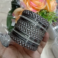 Ready Stock Bangles / Indian Bangles / Oxidized Bangles / Indian Metal White Gold Bangles /Boutique 