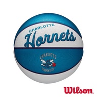 [Online Sports] WILSON NBA Team Logo Series Retro Wasp Rubber Basketball 3 Wilson Basketball