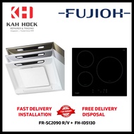 FUJIOH FR-SC2090 R/V 900MM INCLINED DESIGN COOKER HOOD + FH-ID5130 INDUCTION HOB BUNDLE