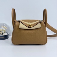 Hermes mini Lindy 餅乾色 金釦