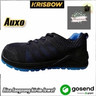 Krisbow Sepatu Pengaman Auxo Ukuran Hitam/biru / safety shoes