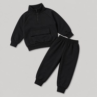 Axxon Jogger Sweater Set for Boys and Girls 4-11 Years Old One Set Premium Unisex Children's Sportsw